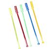 Colorful Beads Cocktail Picks Disposable Milk Coffee Beverage Stirring Sticks, 50Pcs