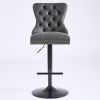 A&A Furniture,Aged and Retro PU Swivel Barstools Adjusatble Seat Height from 26-33 Inch